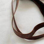 Bolsa Hobo de Couro PU Vintage Feminina