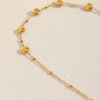 Colar Minimalista de Luxo com Zircão em Aço Inoxidável