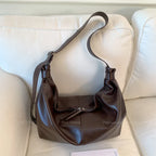 Bolsa Hobo de Couro Plutônio Luxo para Mulheres