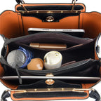 Bolsa de Couro Luxuosa com Grande Capacidade e Design Elegante