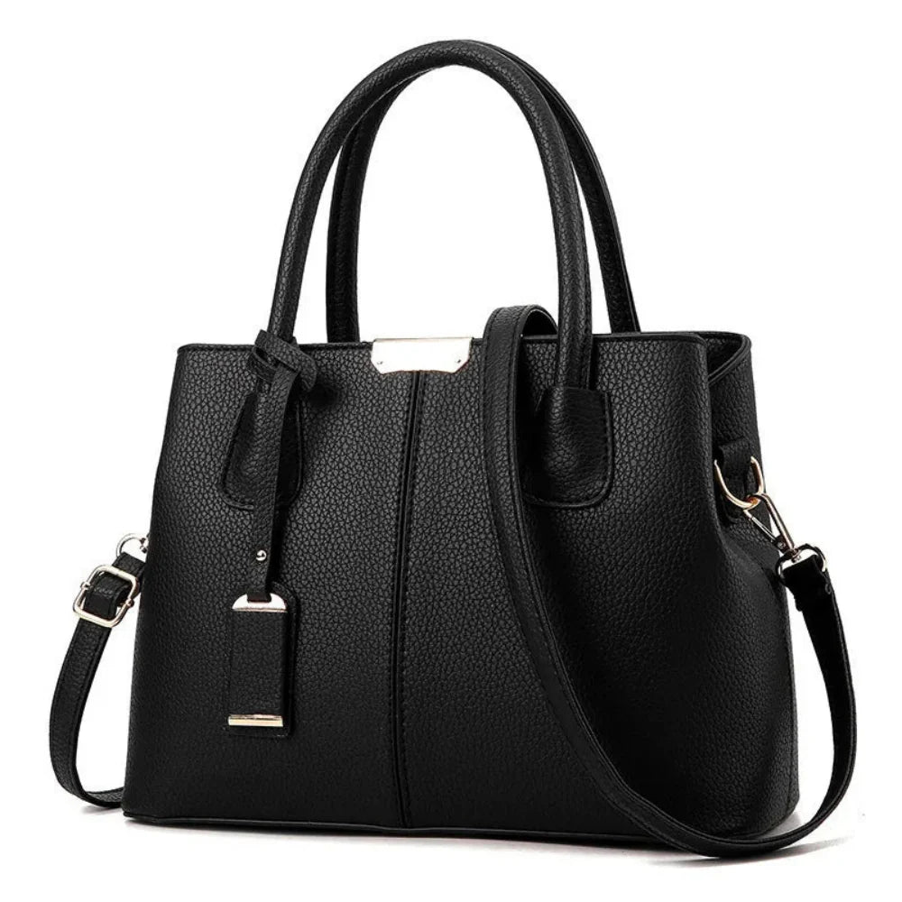 Elegante Bolsa de Couro Plutônio Feminina