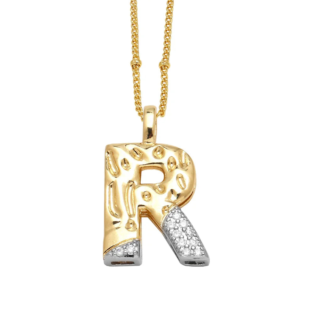 Colar Inicial Personalizado com Cristais FLOLA