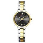 Relógio Luxuoso Curren Feminino em Aço Inoxidável