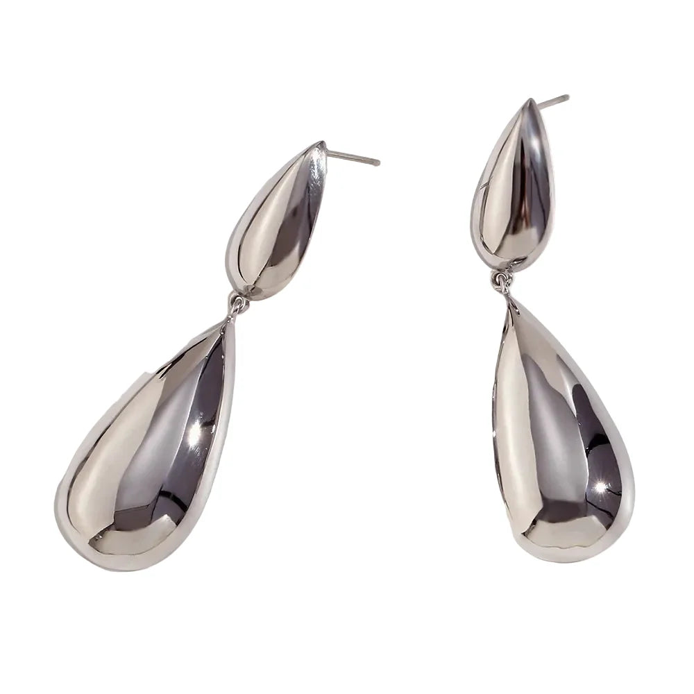 Brincos Gotas de Água Banhado a Ouro