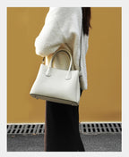 Bolsa de Couro Genuíno Zency Luxo Branco