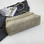 Elegante Bolsa Retro de Couro com Corrente para Mulheres