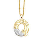 Colar Inicial Personalizado com Cristais FLOLA