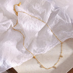 Colar Pingente Rhombus Zircão 18K Banhado a Ouro