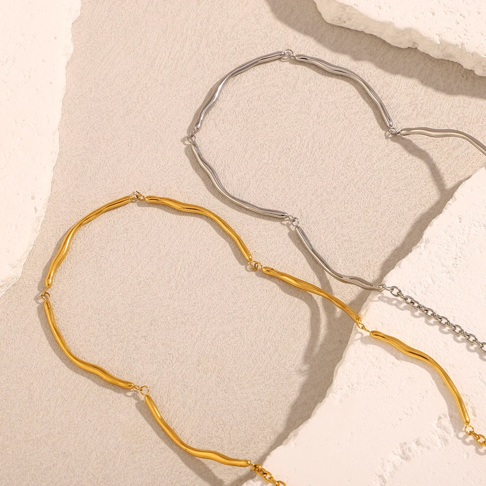 Colar Minimalista em Aço Inoxidável 316L E.B.belle