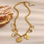 Colar Pingente Coração de Aço Inoxidável E.B.belle