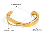 Pulseira Onda Minimalista 18K Ouro Uworld