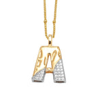 Colar Inicial Personalizado com Cristais FLOLA