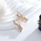 Brincos Vintage de Zircão Natural com Ouro Rosa 585