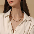 Colar Elegance Dual em Aço Inoxidável 18K