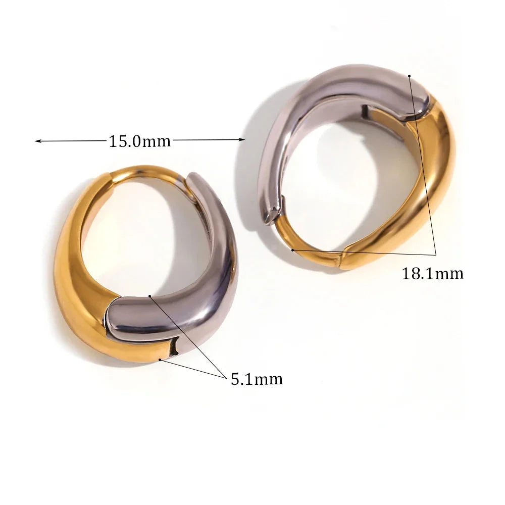 Brincos Pera em Aço Inoxidável