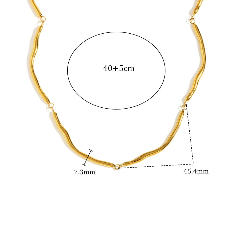 Colar Minimalista em Aço Inoxidável 316L E.B.belle