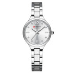 Relógio Luxuoso Curren Feminino em Aço Inoxidável