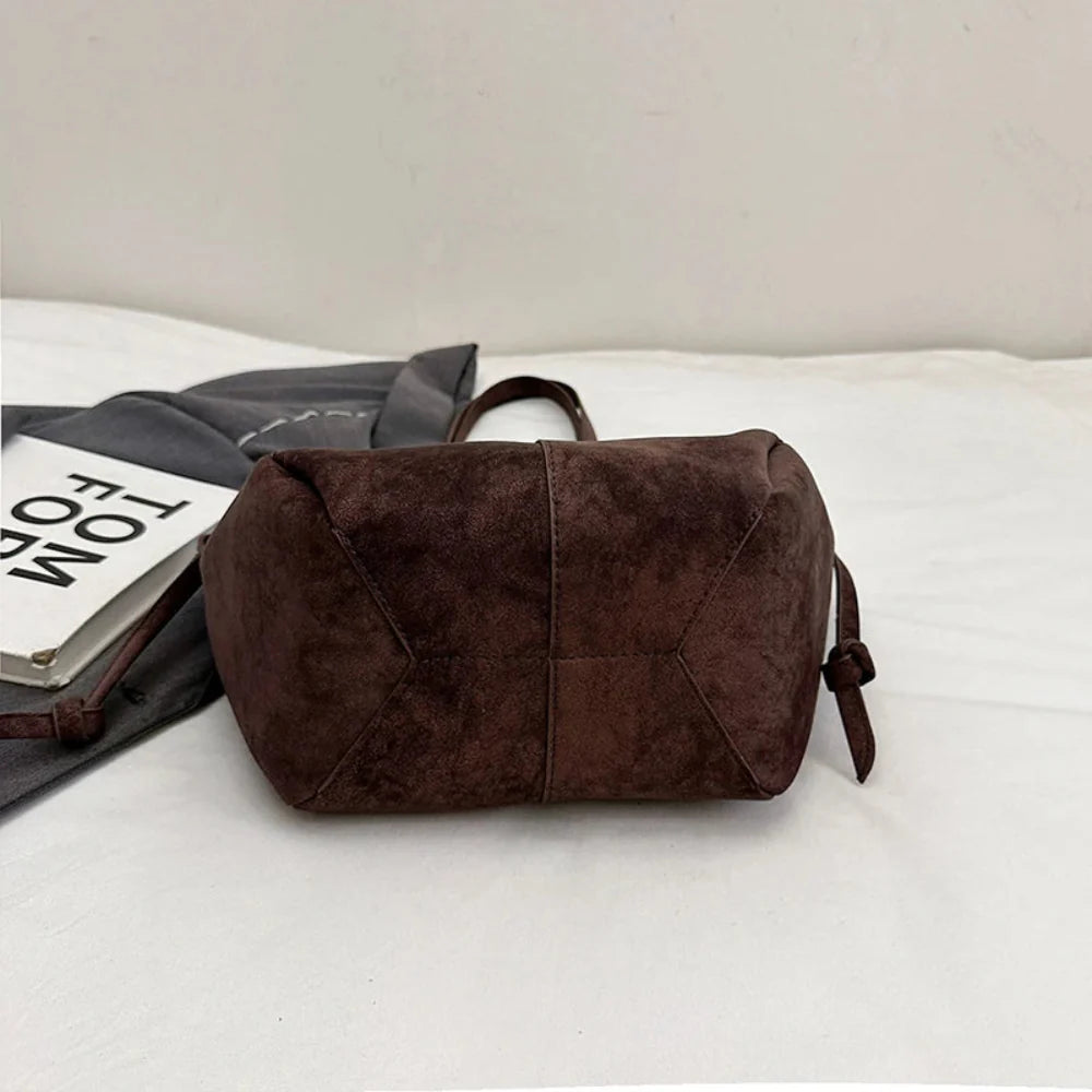 Bolsa de Ombro Luxuosa em Couro Plutônio para Mulheres