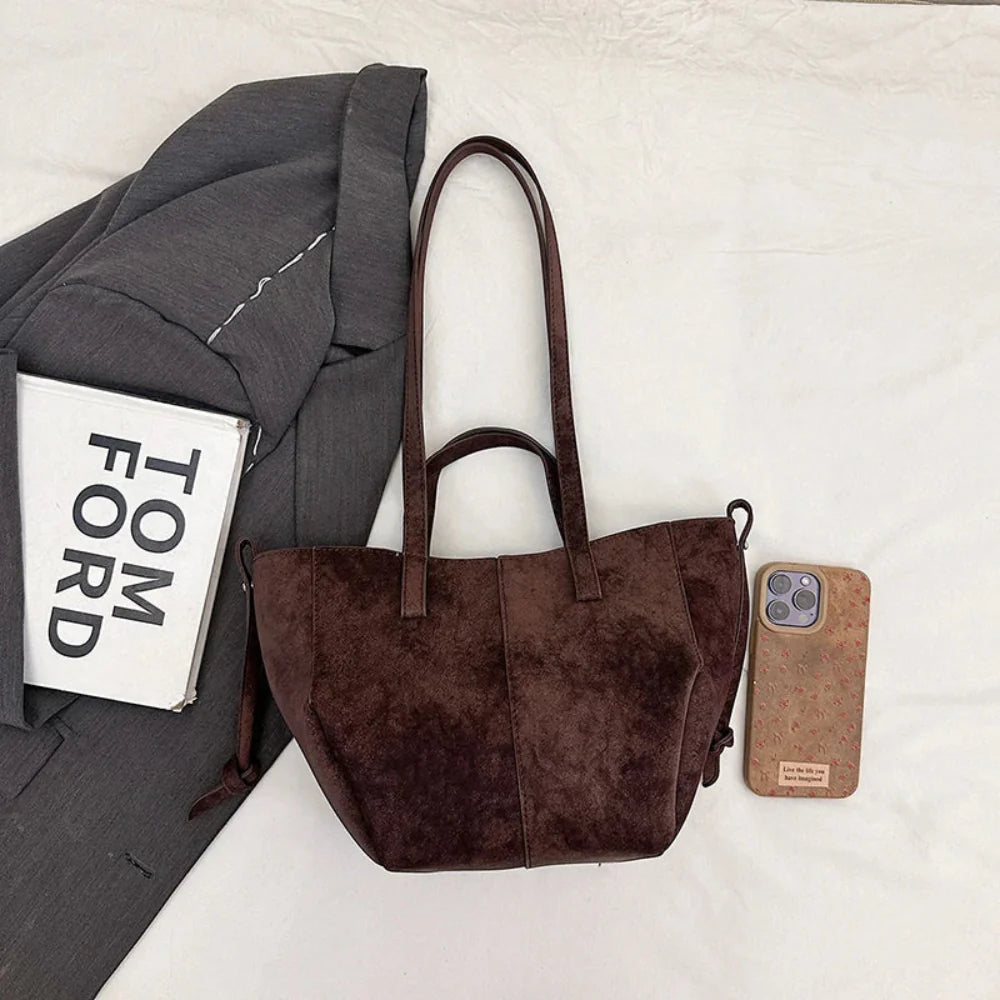 Bolsa de Ombro Luxuosa em Couro Plutônio para Mulheres