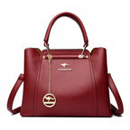 Bolsa de Couro Luxuosa com Grande Capacidade e Design Elegante