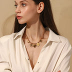 Colar Pingente Coração de Aço Inoxidável E.B.belle