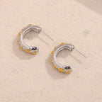 Brincos Mini Flor C Banho Ouro 18K Aço Inoxidável