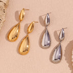 Brincos Gotas de Água Banhado a Ouro