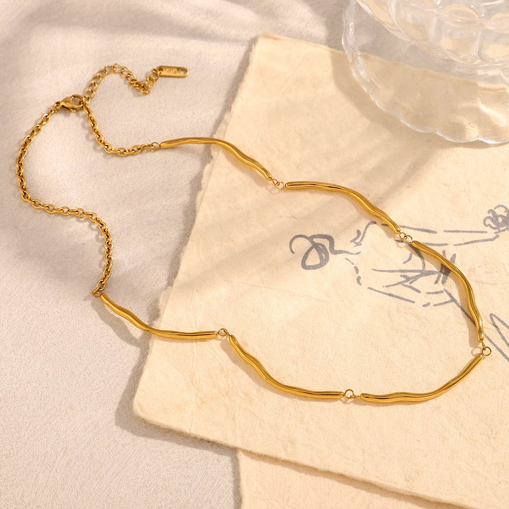 Colar Minimalista em Aço Inoxidável 316L E.B.belle