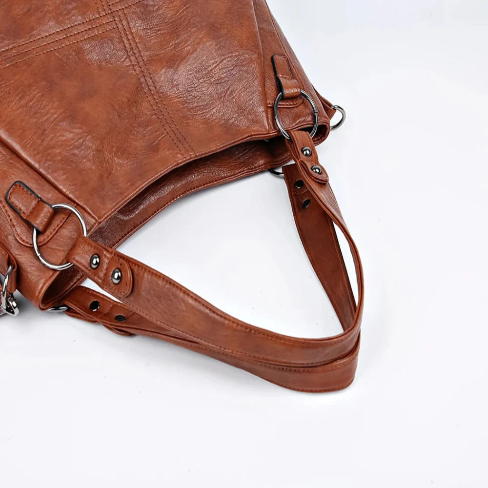 Bolsa de Couro Luxuosa com Grande Capacidade