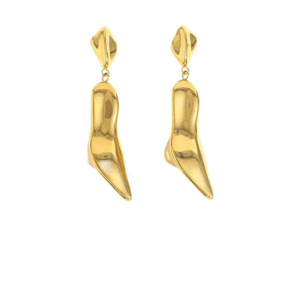 Brincos E.B.belle Salto Alto em Aço Inoxidável 18K