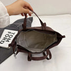 Bolsa de Ombro Luxuosa em Couro Plutônio para Mulheres