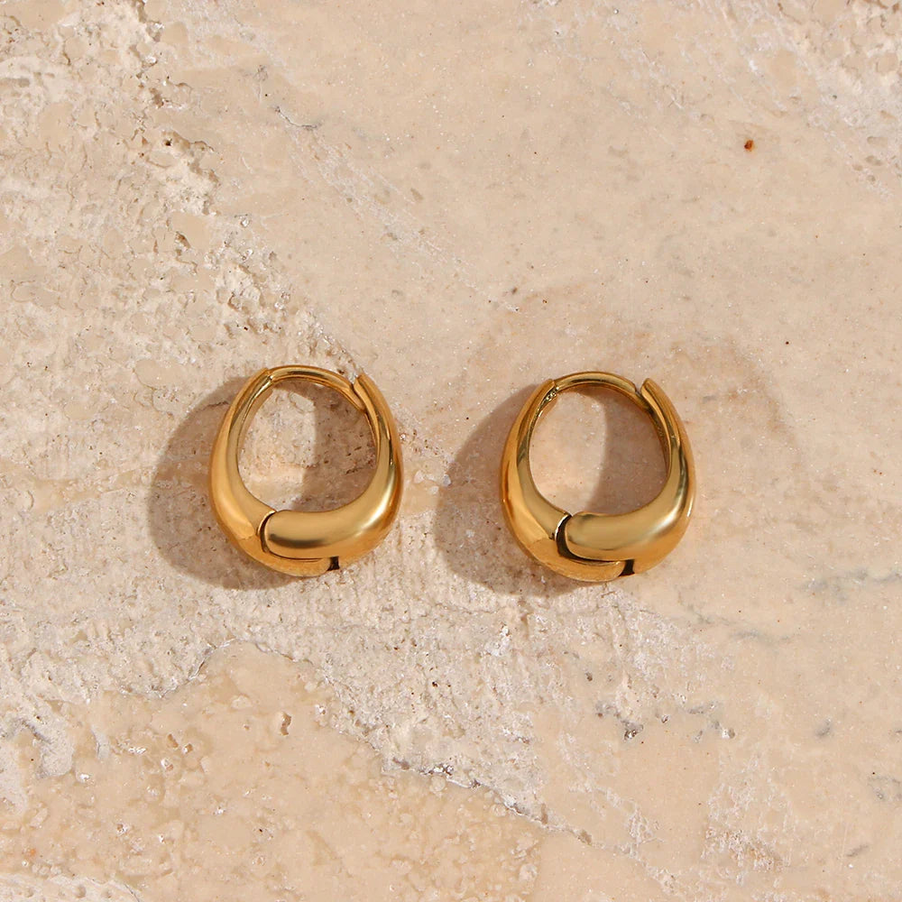 Brincos Pera em Aço Inoxidável