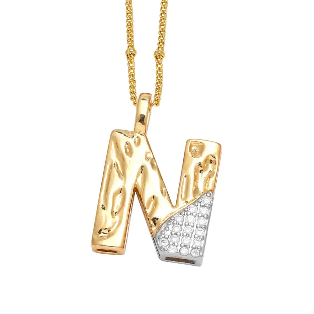 Colar Inicial Personalizado com Cristais FLOLA