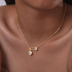 Colar de Pingente Coração Luxuoso com Zircônia e Ouro 18K