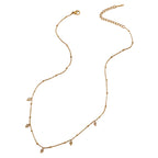 Colar Pingente Rhombus Zircão 18K Banhado a Ouro