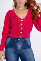 Casaquinho Cropped Botões Modal