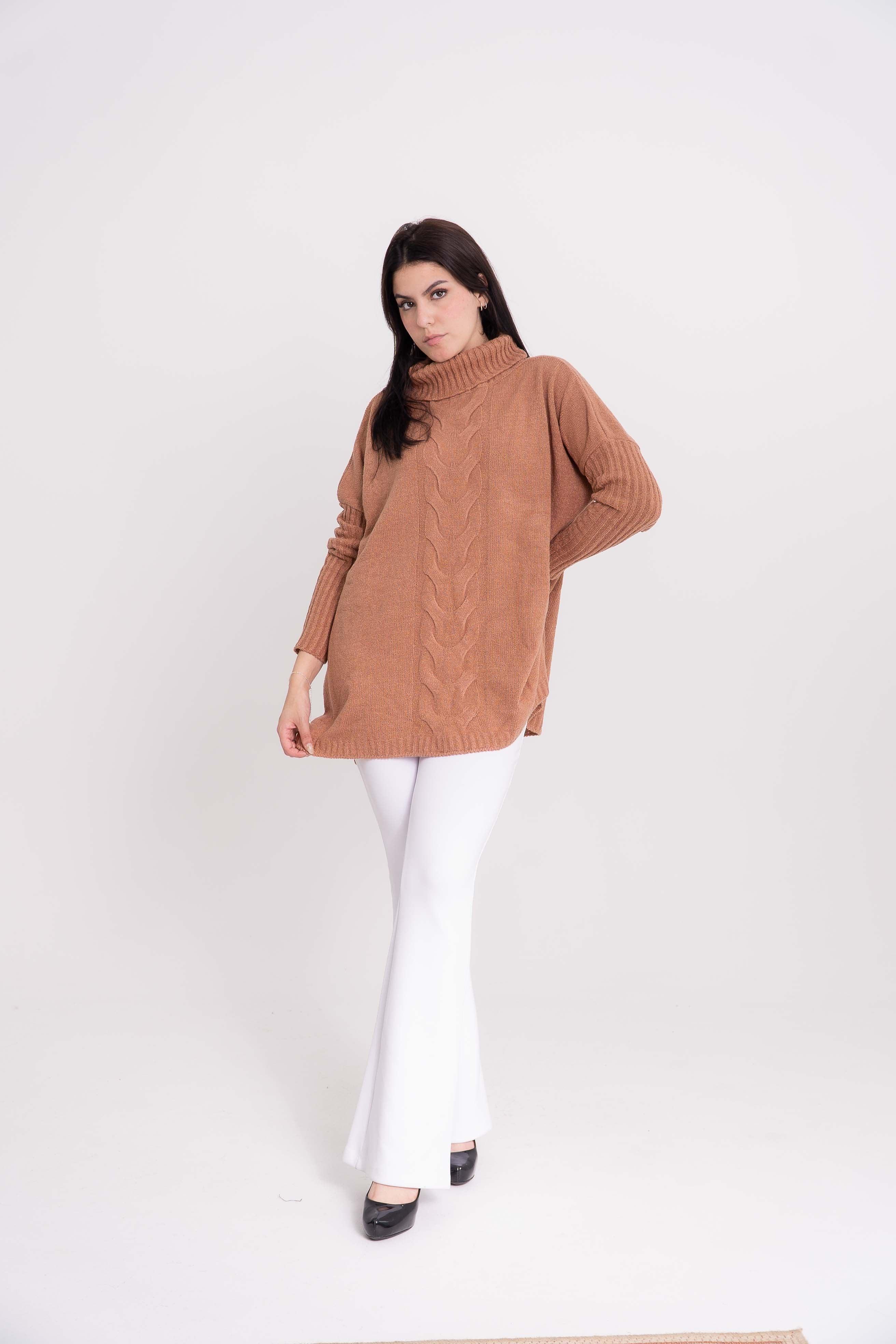 Poncho Mousse Trançado