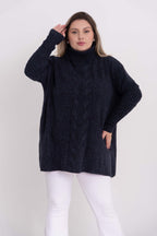 Poncho Mousse Trançado