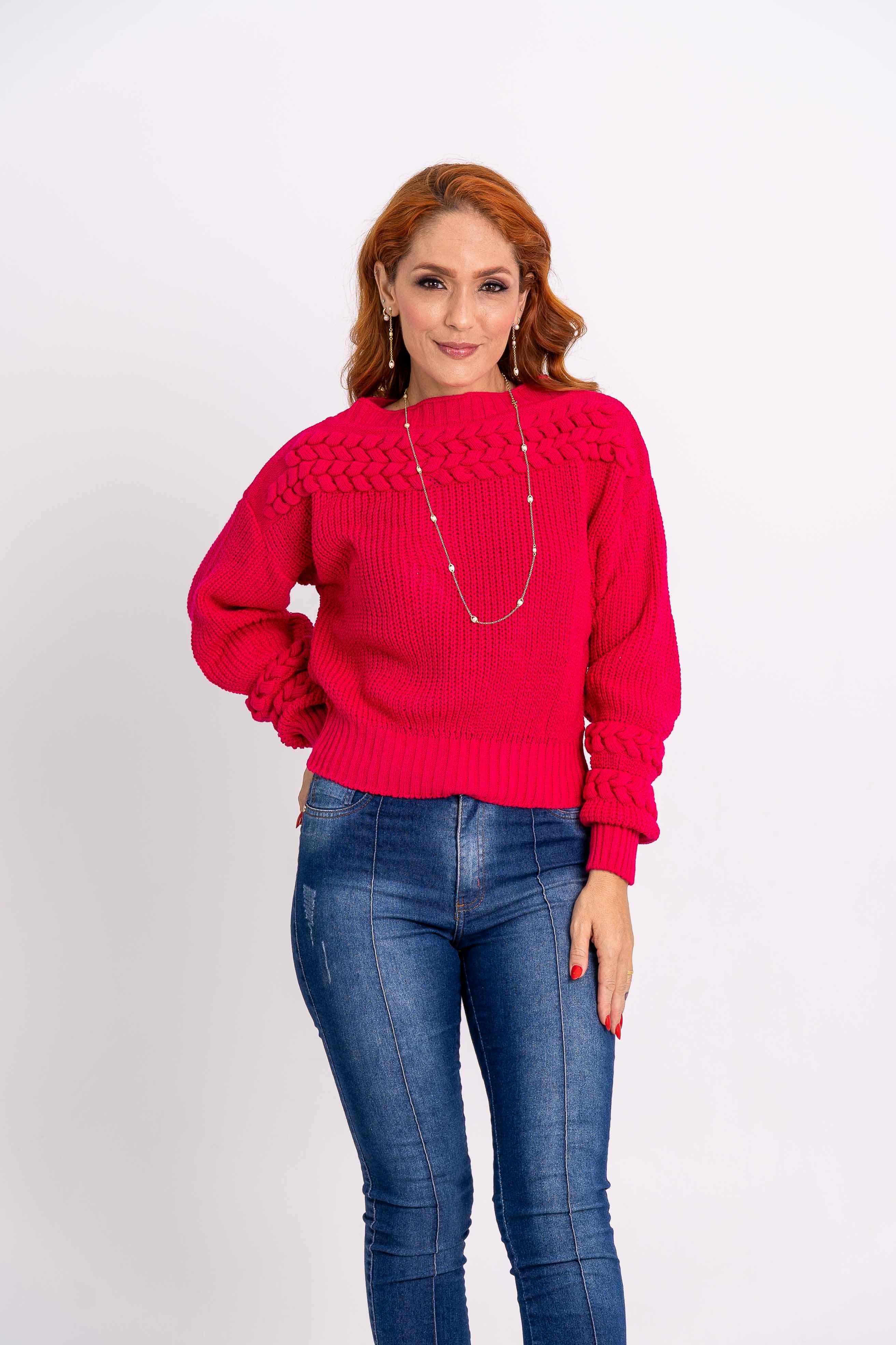 Blusa Tranças Na Gola