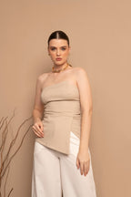 BLUSA S/ ALÇA ASSIMETRIA