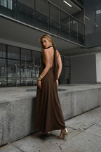 VESTIDO LONGO FRENTE ÚNICA