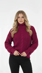 Blusão de Lã Trançado