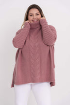 Poncho Mousse Trançado