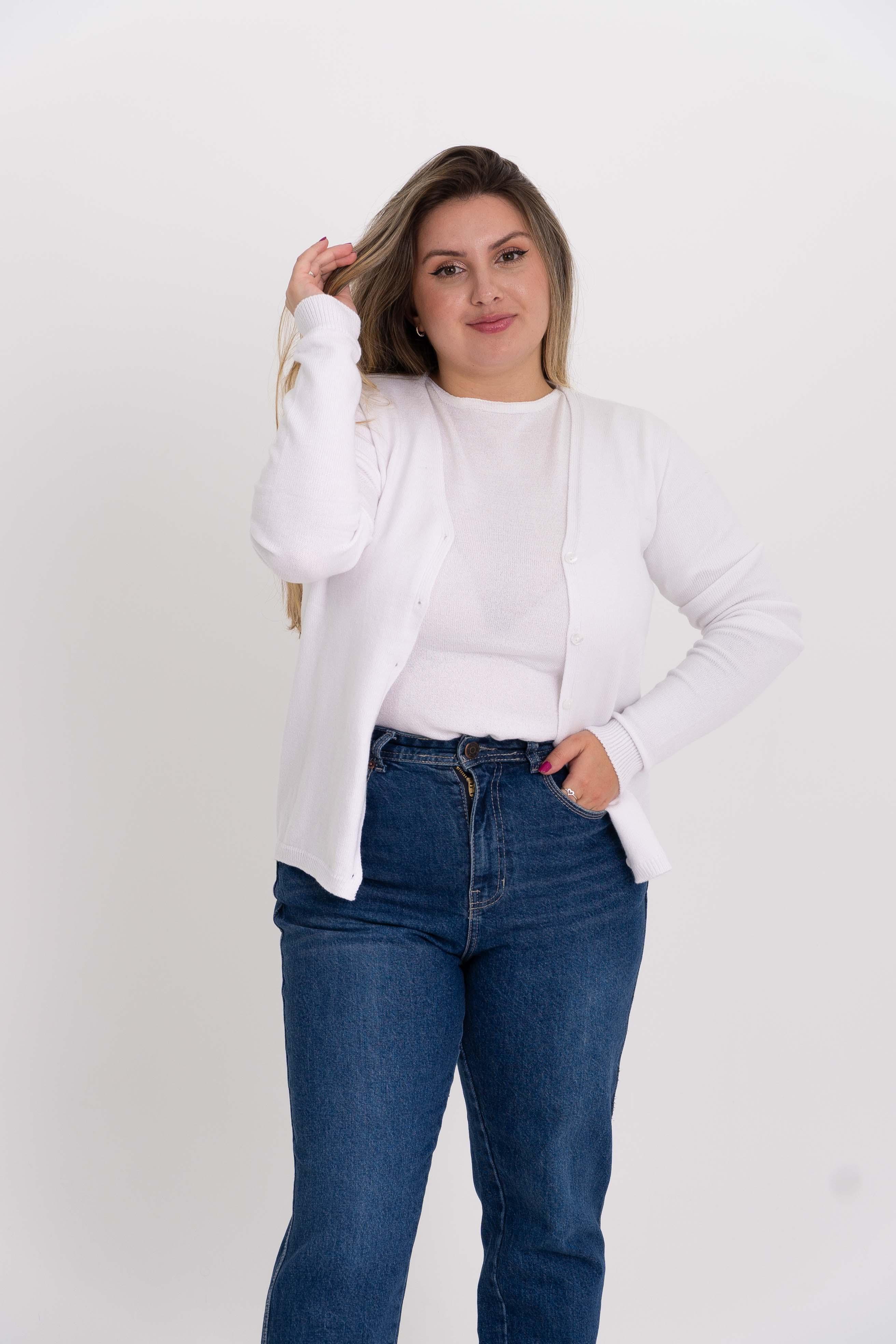 Casaco liso de modal