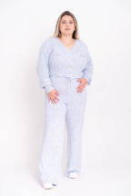 Calça Pantalona Lisa Mousse