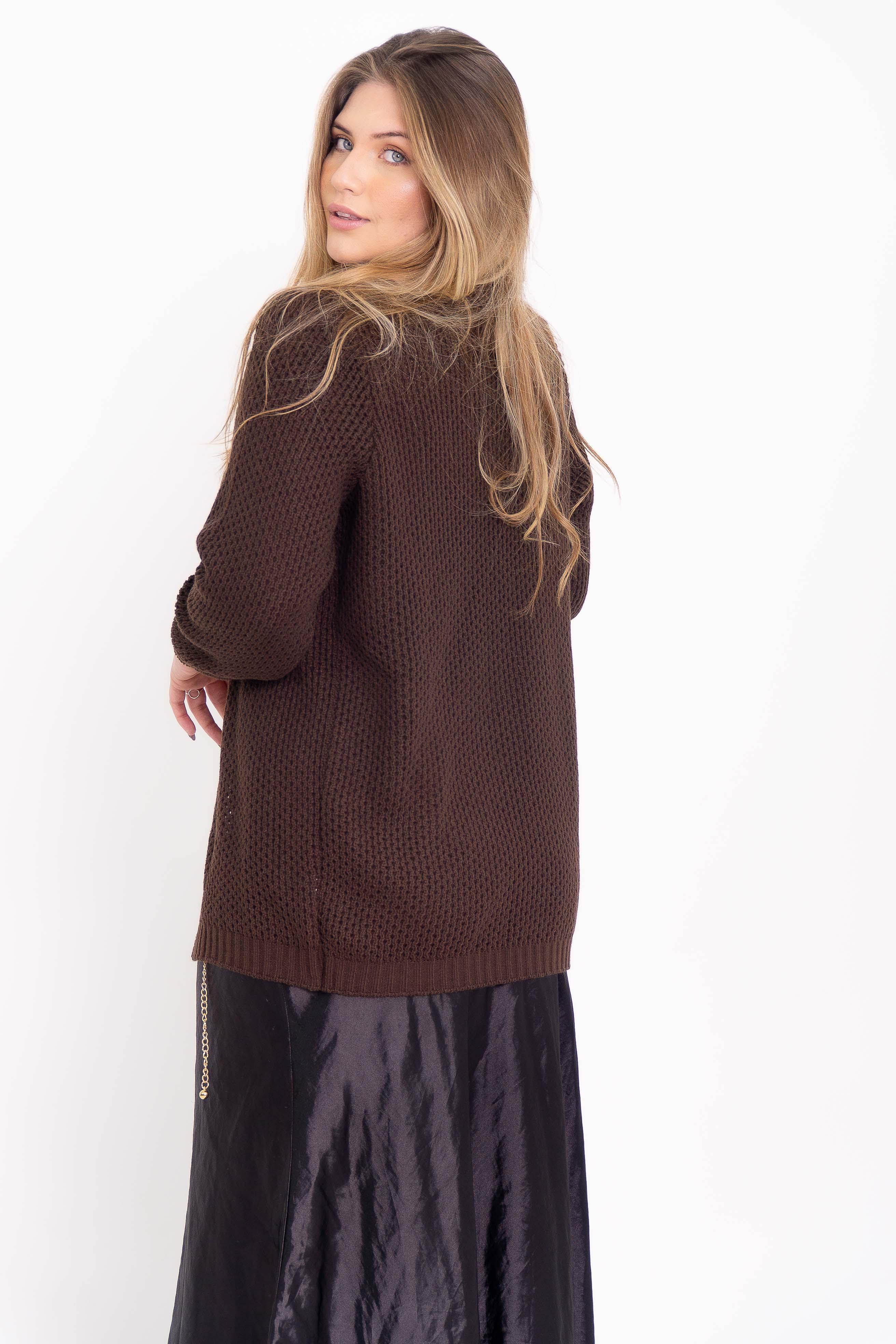 Casaco de Tricot Ponto Fang