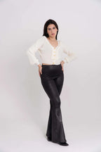 Casaquinho Cropped Botões Modal