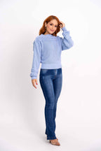 Blusa Tranças Na Gola