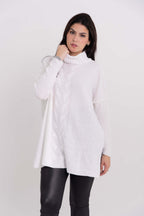 Poncho Mousse Trançado