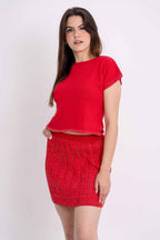 Conjunto Plissado Lurex